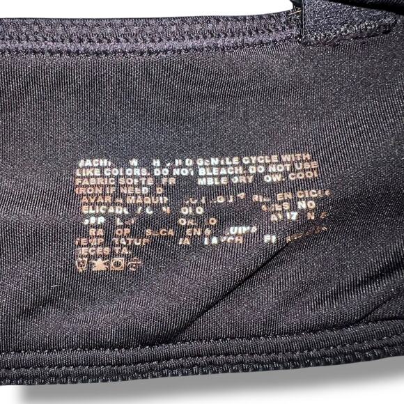 Avia Womens Sports Bra Adjustable Racerback Lightly Lined Solid Black Large - Picture 7 of 7